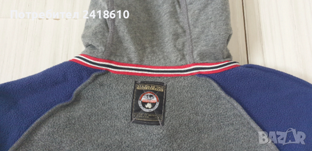Napapijri Full Zip Hoodie Polartec Mens Size / L ОРИГИНАЛ! ЯКЕ - ПОЛАР!, снимка 2 - Спортни дрехи, екипи - 53172735