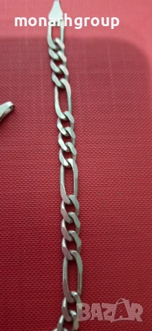 Сребърна гривна /без закопчалка/, снимка 4 - Гривни - 51967900