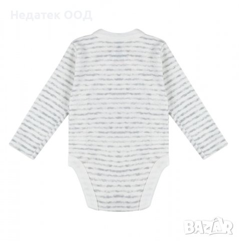 Памучно бебешко боди Love your planet, 0 - 3 м, Райе, снимка 3 - Други - 39627618