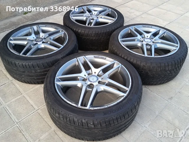 Оригинални джанти Мерцедес АМГ 18" 5х112 спорт пакет Mercedes AMG 18 5x112 с гуми, снимка 6 - Гуми и джанти - 56235199