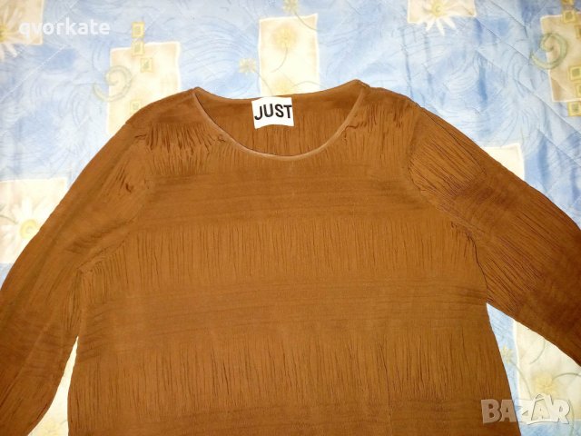 Кафява рокля на  JUST, снимка 2 - Рокли - 38806220