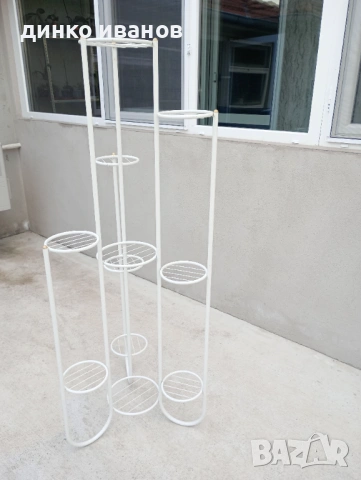 Цветарник за 11 саксии , снимка 3 - Градински мебели, декорация  - 53862415