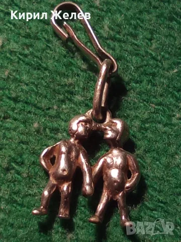 МИНИАТЮРЕН ЗОДИАКАЛЕН СРЕБЪРЕН МЕДАЛЬОН ЗОДИЯ БЛИЗНАЦИ СРЕБРО 925 ХУДОЖЕСТВЕНА РЪЧНА ИЗРАБОТКА 44333, снимка 11 - Колиета, медальони, синджири - 46233930