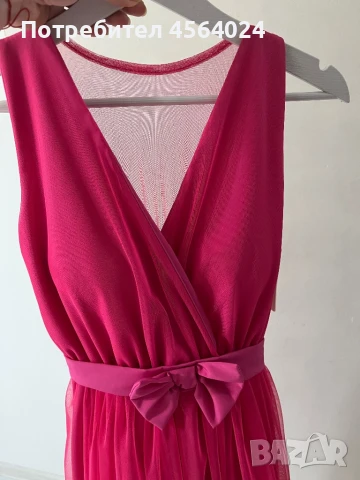 Дамска розова рокля, снимка 10 - Рокли - 51360791