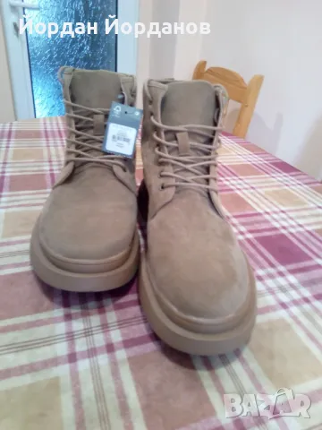 Мъжки кожени обувки , снимка 5 - Мъжки боти - 49494752