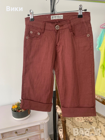 Къси дънки до коляното в размер S, снимка 7 - Дънки - 44687499