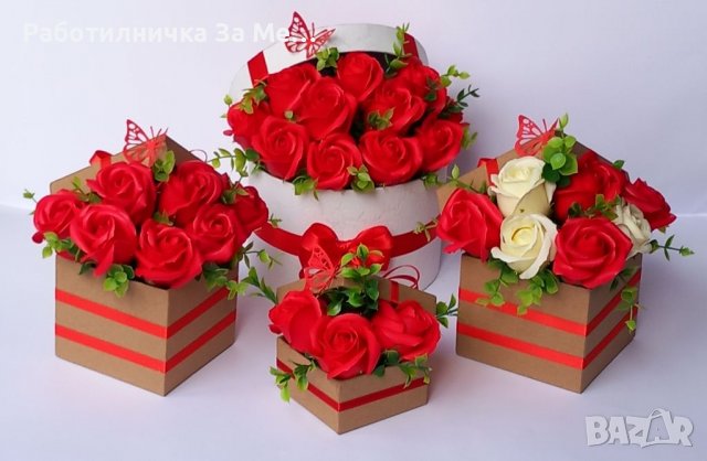 Аранжировки със сапунени рози, снимка 2 - Други - 35978233