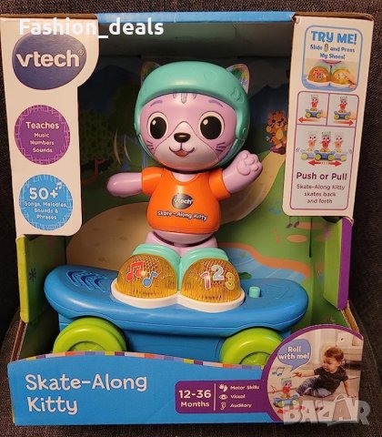 Нова VTech интерактивна бебешка играчка със светлини цифри звуци музика, снимка 8 - Образователни игри - 41465032