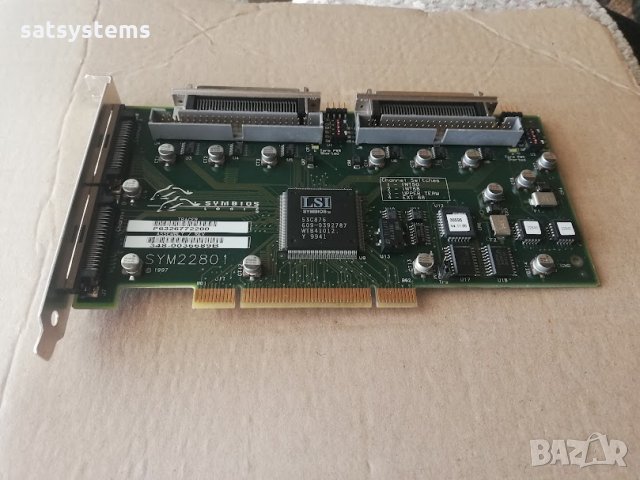 LSI Symbios Logic Dual Channel SCSI Controller Card SYM22801 PCI, снимка 5 - Други - 34076725