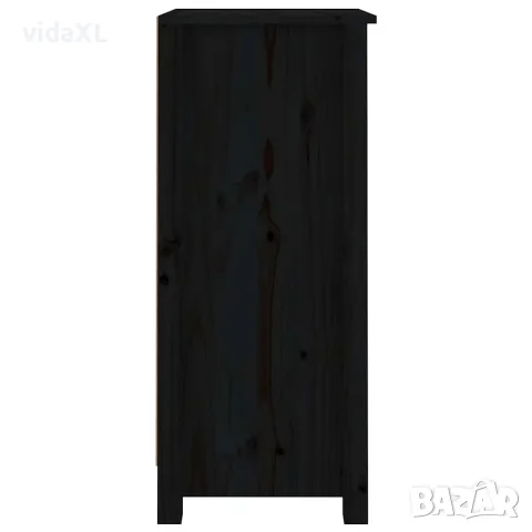 vidaXL Сайдборди, 2 бр, черни, 40x35x80 см, бор масив, снимка 7 - Бюфети - 56147965