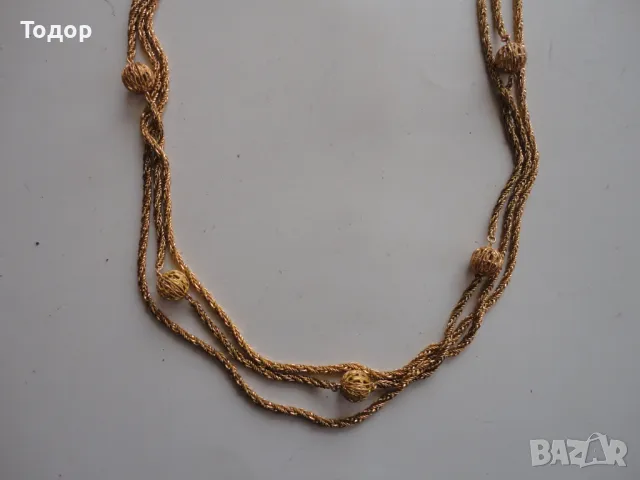 Невероятно позлатено колие 5, снимка 2 - Колиета, медальони, синджири - 47423922