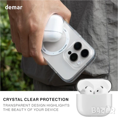 Прозрачен калъф Native Union (Re) за AirPods 4 – безжично зареждане, снимка 3 - Безжични слушалки - 51337818