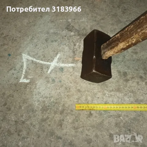 голям немски чук 10 килограма с дръжка 1 метър, снимка 4 - Други инструменти - 55826842