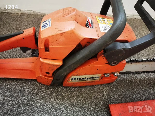 Бензинов верижен трион бензинопил HUSQVARNA 137 резачка за дърва , снимка 5 - Градинска техника - 51287699