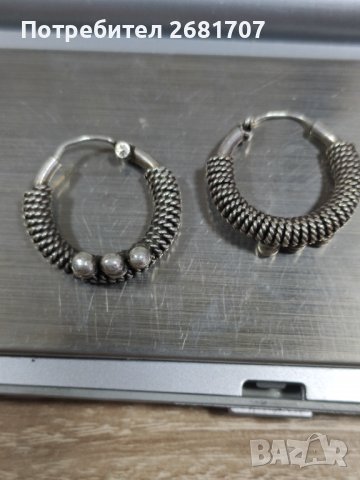 Сребърни обеци , снимка 3 - Обеци - 39598404