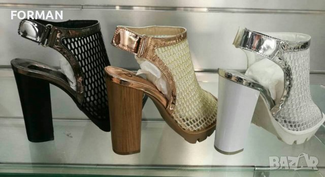 -20% УНИКАЛНИ отворени обувки на широк ток и платформа в 3 цвята, снимка 2 - Дамски елегантни обувки - 40016755