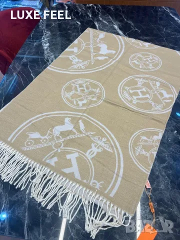 Hermes ⚜️ Louis Vuitton ⚜️ Burberry ⚜️Дамски Кашмирени Шалове , снимка 14 - Шалове - 56046118
