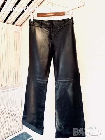 Модерен кожен панталон-естествена кожа, снимка 3 - Панталони - 36281883