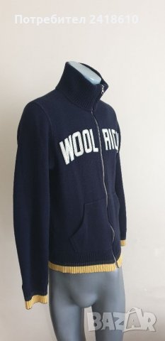WOOLRICH Made in Italy Wool/Cotton Full Zip Mens  Size M Жилетка С цял Цип!, снимка 11 - Пуловери - 34144065