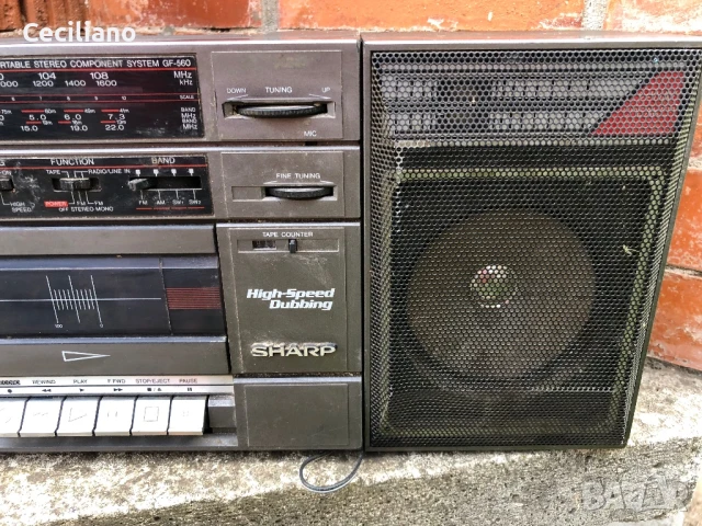 Радиокасетофон SHARP GF 560 Z(D)- два броя в пакет!, снимка 6 - Радиокасетофони, транзистори - 50664316