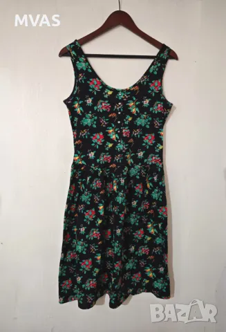 Нова черна лятна рокля на плодчета М размер , снимка 4 - Рокли - 49446756