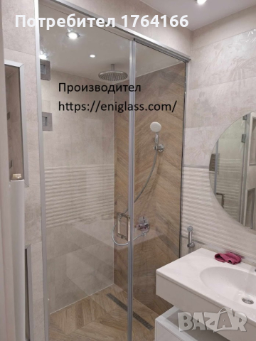 Стационарни душ кабини /тип параван, снимка 3 - Душ кабини и вани - 44760670