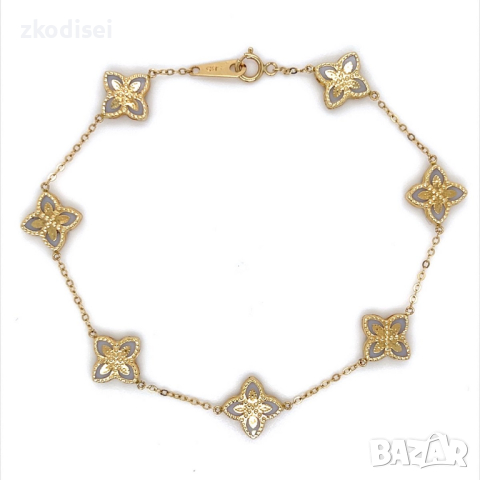 Златна дамска гривна 6,12гр. 14кр. проба:585 модел:22085-6, снимка 1