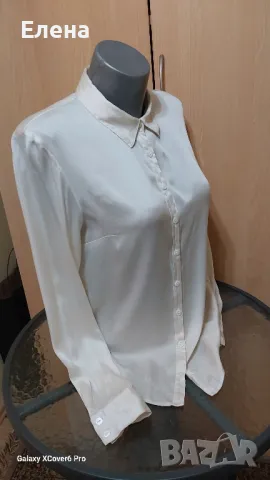 Блуза риза  Н&M .98% коприна. размер S., снимка 12 - Блузи с дълъг ръкав и пуловери - 50011506