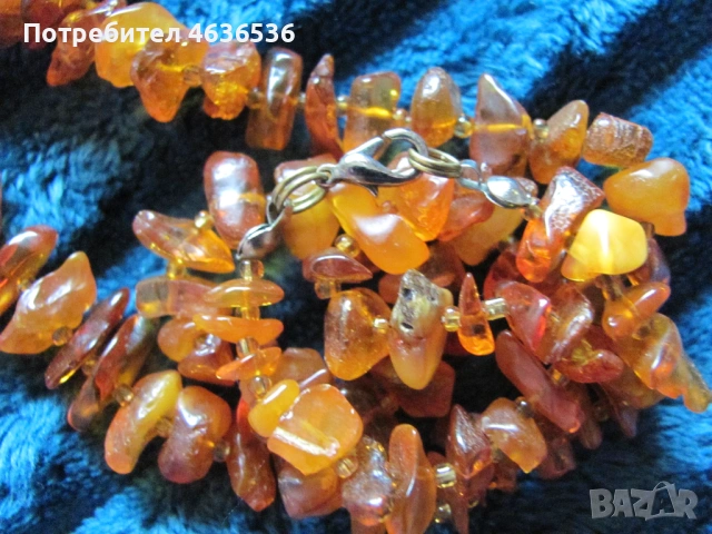 Дамско колие естествен балтийски кехлибар, 48см., снимка 3 - Колиета, медальони, синджири - 53466982
