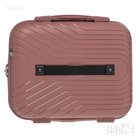 Малък куфар за пътуване 16.66л, розов_1239655, снимка 3 - Куфари - 52189228