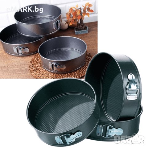 Форми за кекс , торта Комплект 3 бр. 24/26/28 см, снимка 1