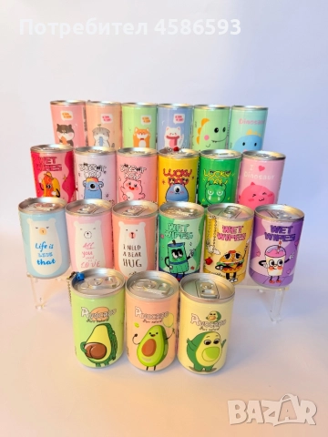 Мокри кърпички в кенче – 20+ модела, на едро и дребно, снимка 1