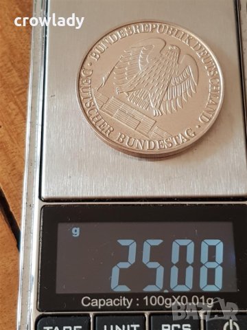  Германска сребърна монета медал Федерална република Германия, снимка 12 - Нумизматика и бонистика - 41442982