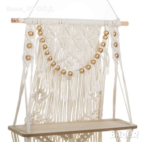 Висяща етажерка в бохо стил, снимка 4 - Етажерки - 50757832