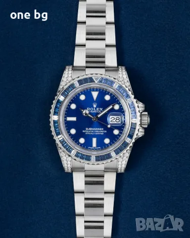 Rolex Submariner Blue King Jewels Diamond, снимка 4 - Луксозни - 55973441