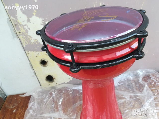 RED BASS-ГОЛЯМА ЧЕРВЕНА ТАРАМБУКА С БОЛТОВЕ 2208251112LCHERY, снимка 2 - Ударни инструменти - 51451060