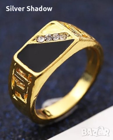 Позлатен мъжки пръстен / 8 в Пръстени в гр. Бургас - ID38704070 — Bazar.bg