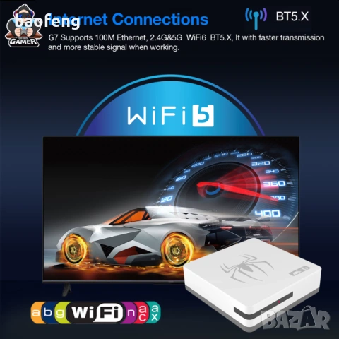 % Нов Gaming TV Box G7 4GB Ram , 128gb Android 16 и 14  40,000 игри 15000 каналаИгрова конзола, снимка 14 - Други игри и конзоли - 53524466