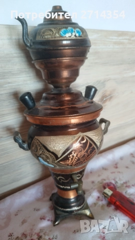 Автентичен  самовар сувенир, снимка 3 - Антикварни и старинни предмети - 52104902