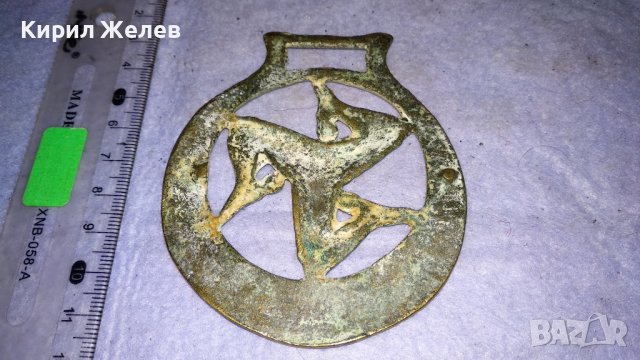 ШУТОВСКА ШАПКА КАПЕЛА Старо БРОНЗОВО ДЕКОРАТИВНО АРТ ПАНО за СТЕНА АНГЛИЯ 33987, снимка 3 - Пана - 38928090