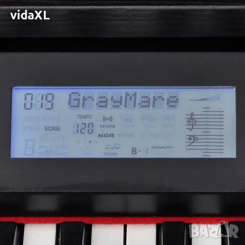 vidaXL Дигитално пиано с 88 клавиша и педали, борд от черен меламин, снимка 5 - Пиана - 56147675