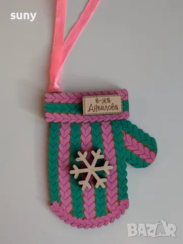 Персонализирани дървени коледни играчки за украса, снимка 17 - Други - 47820240