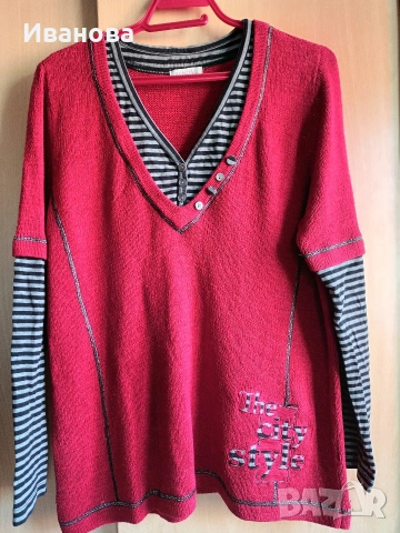 Сет от туника букле и оформящ клин, снимка 4 - Туники - 53503062