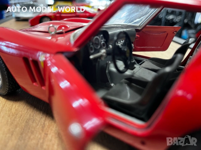 Метална колекционерска количка модел BBURAGO FERRARI GTO 1962г.1:18 56.72 лв. / 29 €, снимка 5 - Колекции - 53699739