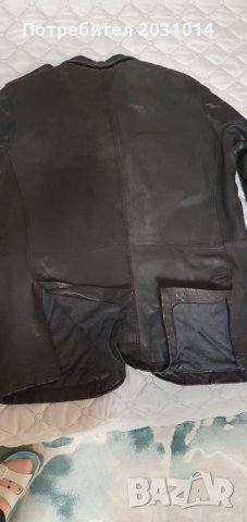 Черно мъжко яке от мека естествена кожа  марка Joop  в отлично състояние-220лв , снимка 9 - Якета - 39641275