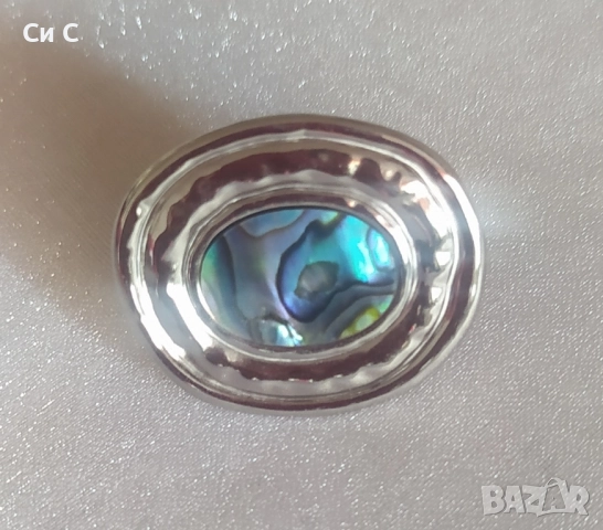 НОВИ Винтидж пръстени с естествен морски седеф, снимка 2 - Пръстени - 52414125