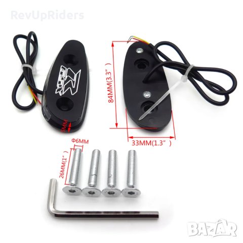 Тапа с мигач за GSXR 600 750 1000 GSX-R 2001-2004, снимка 2 - Части - 41596543