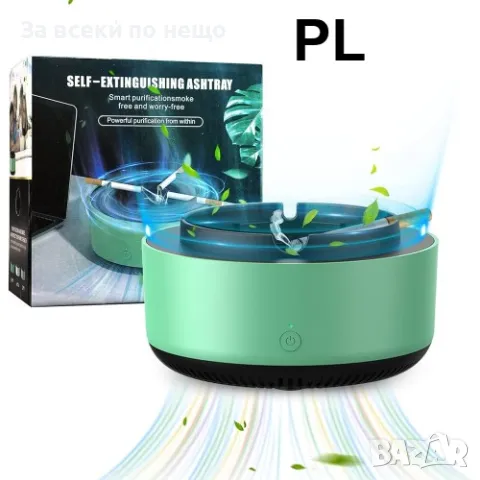 Електрически бездимен пепелник с филтър против дим – SmokelessAshtray.