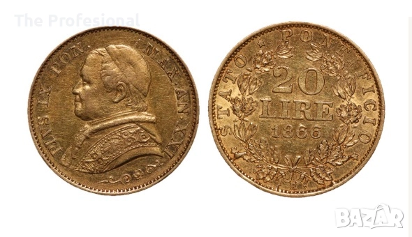 Златна монета Ватикана, снимка 4 - Нумизматика и бонистика - 52171744