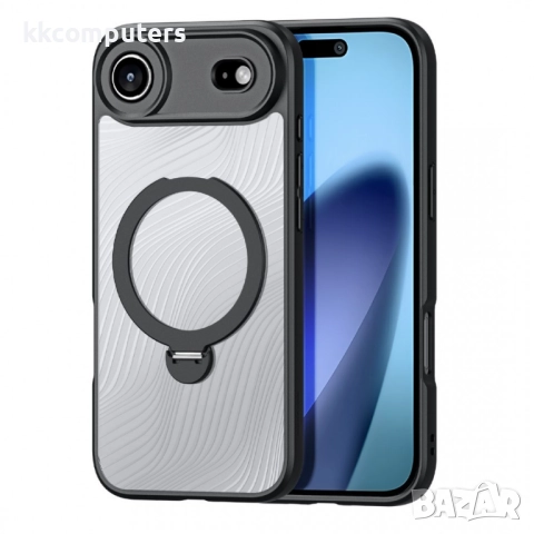 iPhone Air DUX DUCIS Aimo Series Калъф с Вградена Стойка и MagSafe – черен